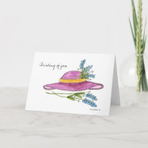 Ik wou dat je hier was met een roze Pet kaart