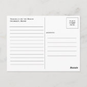 Ik wou dat je hier was! Ogunstoppen Beach, Maine Briefkaart (Achterkant)