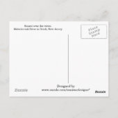 Ik wou dat je hier was om te zonnen boven water briefkaart (Achterkant)