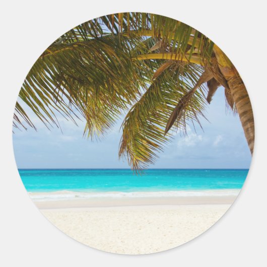 Ik wou dat je hier was! ronde sticker (Voorkant)