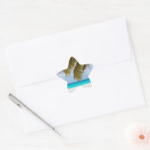 Ik wou dat je hier was! ster sticker (Envelop)