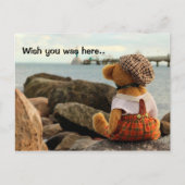 Ik wou dat je hier was, teddybeer briefkaart (Voorkant)