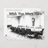 Ik wou dat je hier was uitnodiging briefkaart (Voorkant / Achterkant)