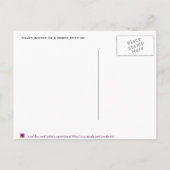 Ik wou dat je hier was uitnodiging briefkaart (Achterkant)