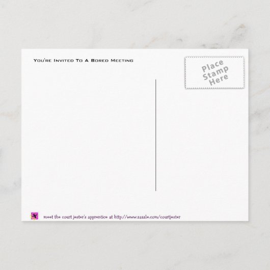 Ik wou dat je hier was uitnodiging briefkaart (Achterkant)