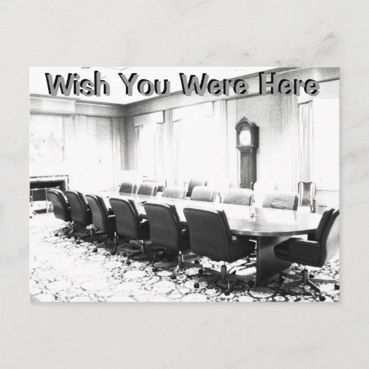 Ik wou dat je hier was uitnodiging briefkaart (Voorkant)