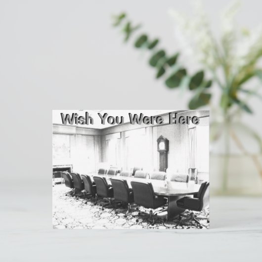 Ik wou dat je hier was uitnodiging briefkaart (Staand voorkant)