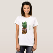 Ik wou dat je hier was voor ananas T-shirt (Voorkant volledig)