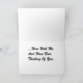 Ik wou dat je hier was Wenskaart Kaart (Binnen)