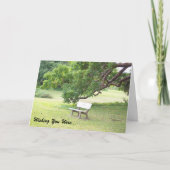 Ik wou dat je hier was Wenskaart Kaart (Voorkant)