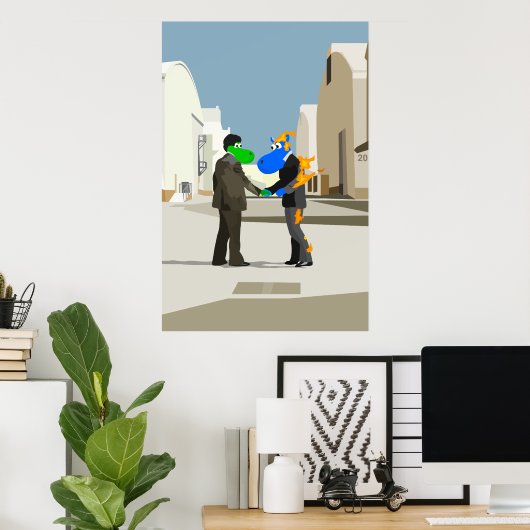 Ik wou dat je Hippo was Poster (Thuiskantoor)