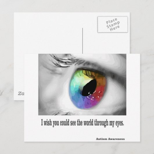 Ik wou dat je kon zien briefkaart (Voorkant / Achterkant)