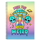 Ik wou dat je raar was - buitenaardse wezens notitieboek (Voorkant)