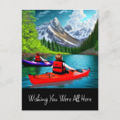 Ik wou dat jullie allemaal hier waren briefkaart (Voorkant)