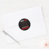 Ik wou dat liefde net zo simpel was als wiskunde D Ronde Sticker (Envelop)