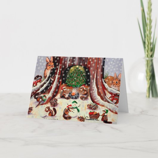 Ik wou dat we waren uitgenodigd feestdagen kaart (Voorkant)