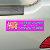 IK WOU IN MIJN EIGEN KLEINE WERELD BUMPERSTICKER (Op auto)