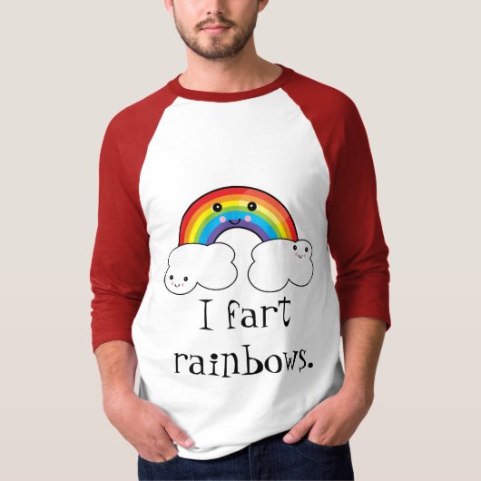 Ik wrijf regenbogen t-shirt (Voorkant)
