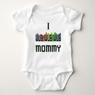 "Ik wub mama" Dubstep baby Creeper Romper