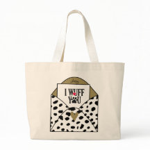 "Ik Wuff Jou" Dalmatian Print 