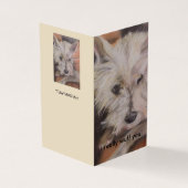 Ik Wuff Jou! Westie Verjaardagskaart Kaart (Buitenkant)