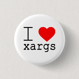 Ik ❤️ xargs knop ronde button 3,2 cm