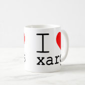 Ik ❤️ xargs koffiemok (Voorkant rechts)
