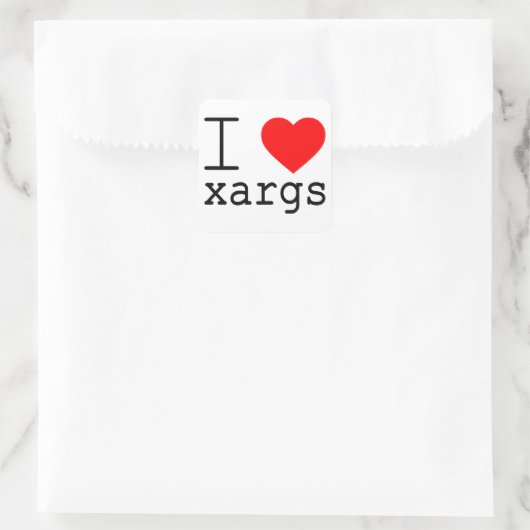 Ik ❤️ xargs stickers (Tas)