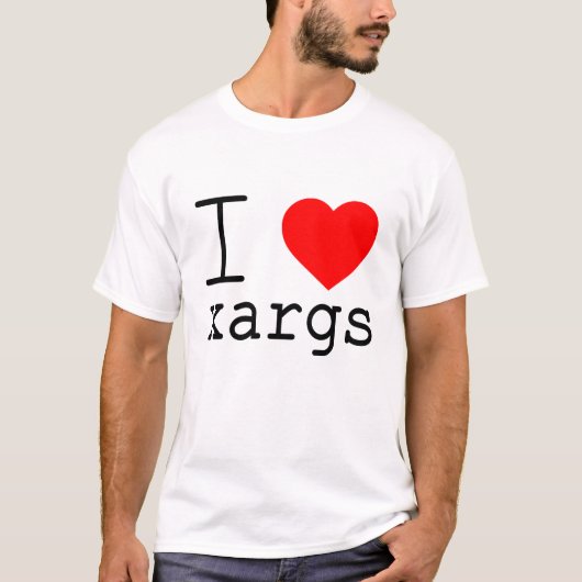 Ik ❤️ xargs t-shirt (Voorkant)