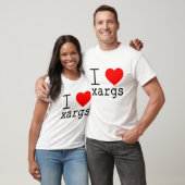 Ik ❤️ xargs t-shirt (Unisex)
