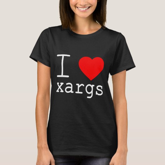 Ik ❤️ xargs t-shirt (Voorkant)