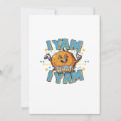Ik Yam Wat Ik Yam Classic Design Voor Thanksgiving Feestdagenkaart (Voorkant)