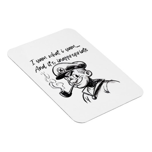 Ik yam wat ik yam en ongepaste klassieke luiaard D Magneet (Rechterzijde)