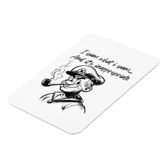 Ik yam wat ik yam en ongepaste klassieke luiaard D Magneet (Linkerzijde)