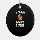 Ik Yam wat ik Yam Funny Potato Pun Thanksgiving Keramisch Ornament (Links)