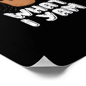 Ik Yam wat ik Yam Funny Potato Pun Thanksgiving Poster (Hoek)