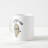 Ik Yam wat ik Yam Funny Veggie Pun Koffiemok (Voorkant links)