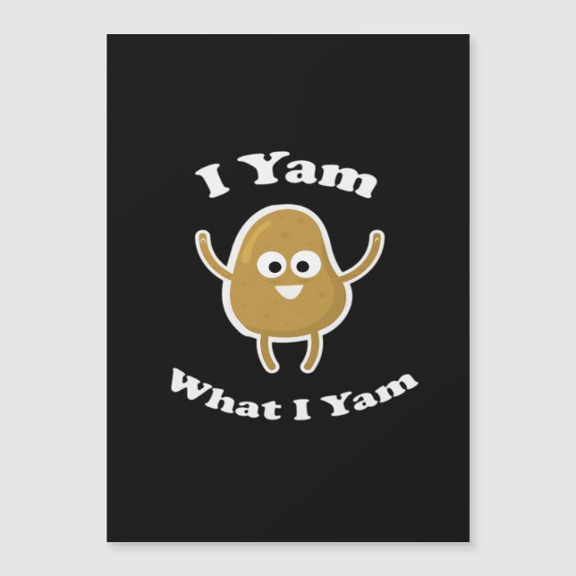 Ik Yam Wat Ik Yam Grappige Zoete Aardappel Thanksg (Voorkant)