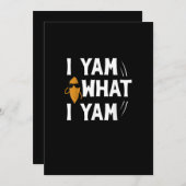 Ik Yam Wat Ik Yam Ontwerp - Zoete Aardappel Liefhe Feestdagenkaart (Voorkant / Achterkant)