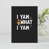 Ik Yam Wat Ik Yam Ontwerp - Zoete Aardappel Liefhe Feestdagenkaart (Staand voorkant)