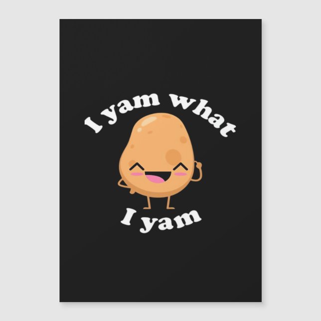 Ik Yam Wat Ik Yam, Schattige Vegetarische Thanksgi (Voorkant)