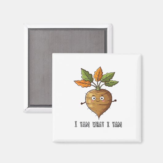 Ik Yam Wat Ik Yam Schattigee en gezellige Autumn D Magneet (Voorkant / Achterkant)