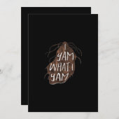 Ik Yam Wat Ik Yam - Strekking Pun Feestdagenkaart (Voorkant / Achterkant)