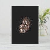 Ik Yam Wat Ik Yam - Strekking Pun Feestdagenkaart (Staand voorkant)