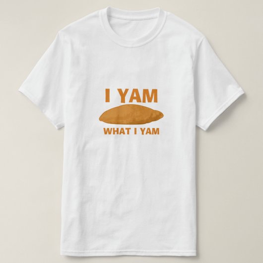 Ik Yam wat ik Yam T-shirt (Design voorkant)