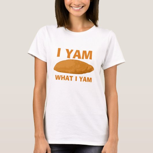 Ik Yam wat ik Yam T-shirt (Voorkant)