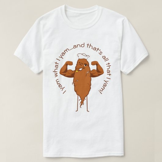 Ik Yam wat ik Yam T-shirt (Design voorkant)