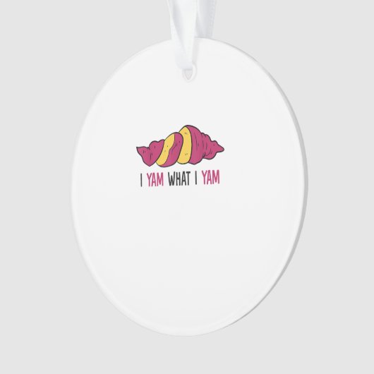 Ik Yam Wat Ik Yam Zoete Aardappel Ornament (voorkant)