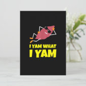 Ik Yam Wat Ik Yam Zoete Aardappel Thanksgiving Lui Feestdagenkaart (Staand voorkant)