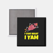 Ik Yam Wat Ik Yam Zoete Aardappel Thanksgiving Lui Magneet (Voorkant / Achterkant)